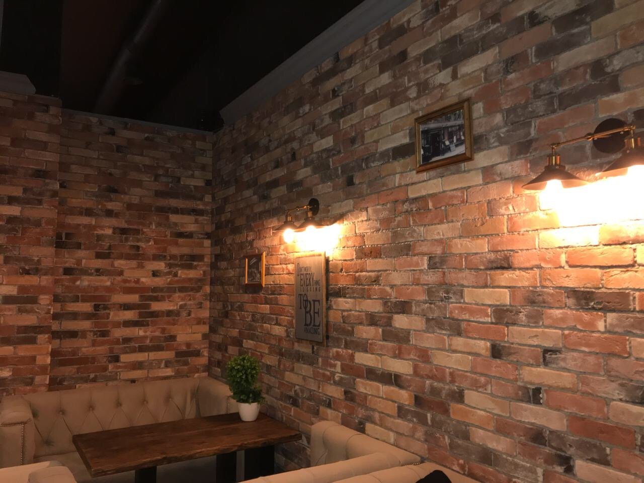 Укладка клинкера и камня в интерьере