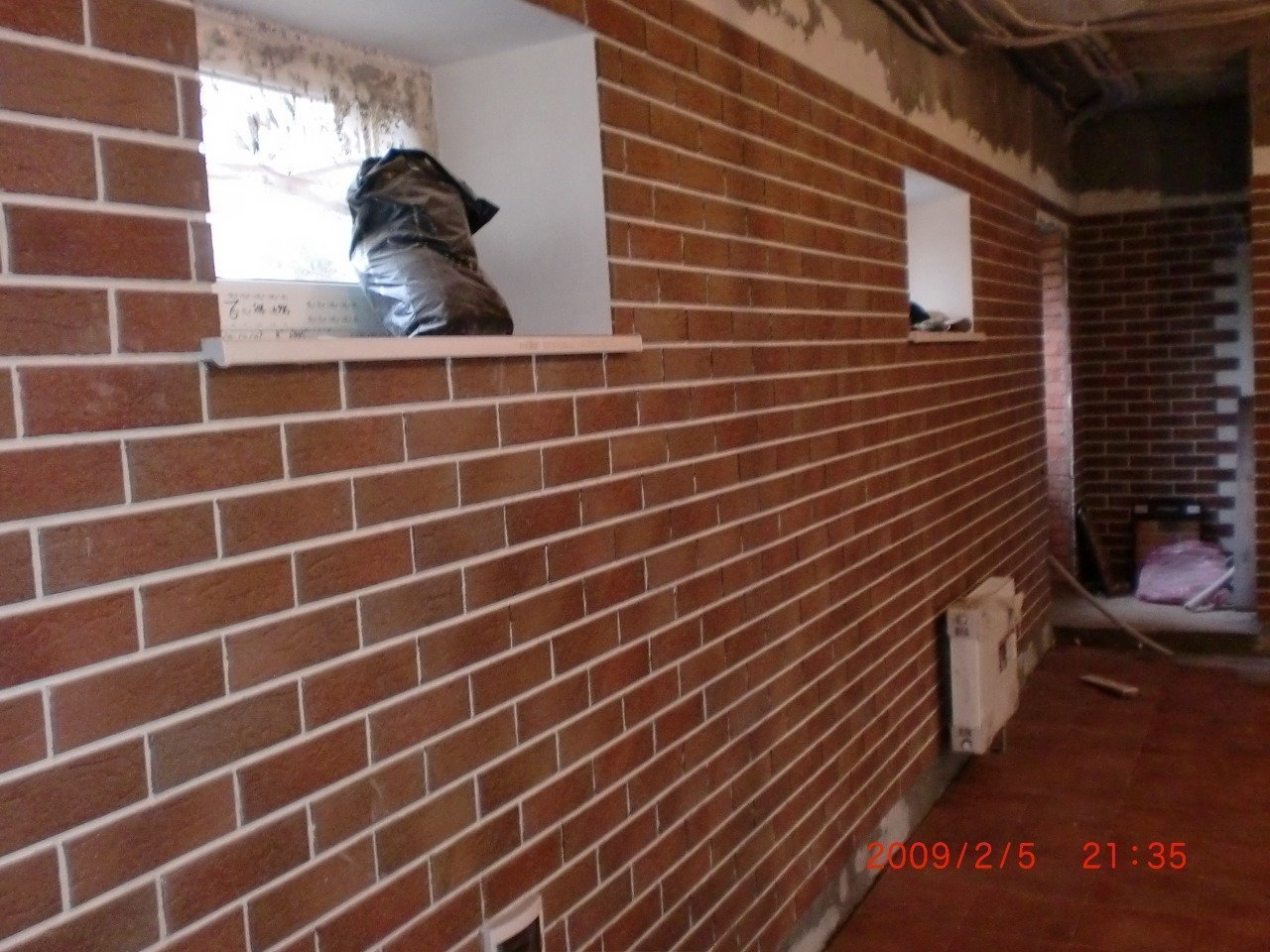 Укладка клинкера и камня в интерьере