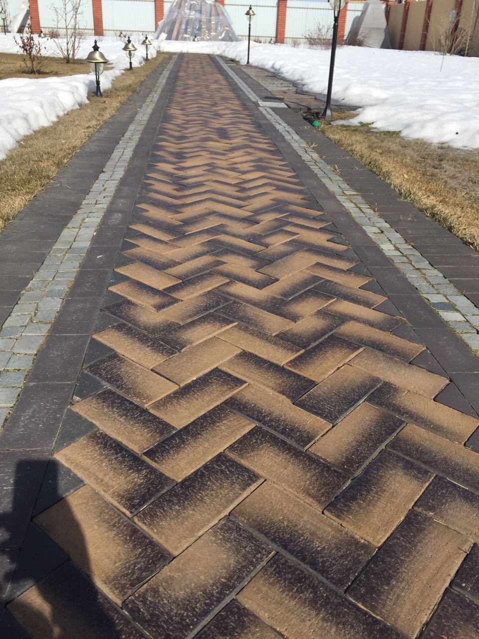 Укладка брусчатки