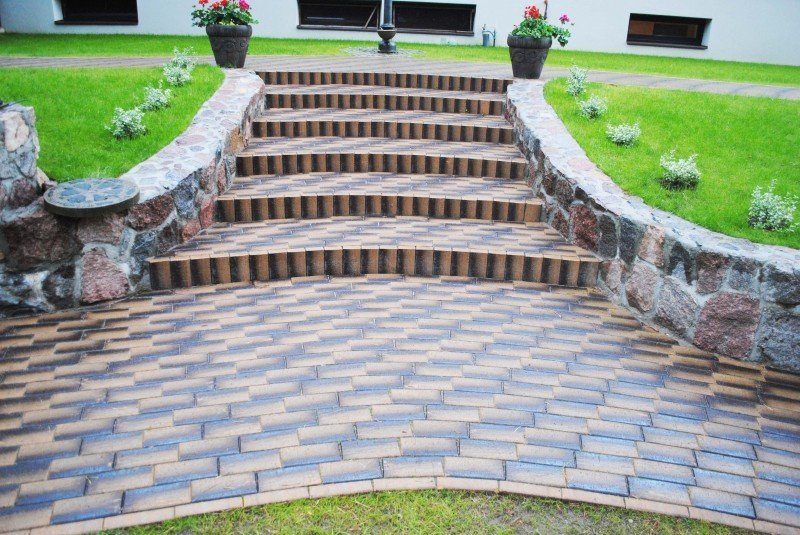 Укладка брусчатки