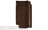 Керамическая черепица рядовая TONDACH Samba 11 brown glazed