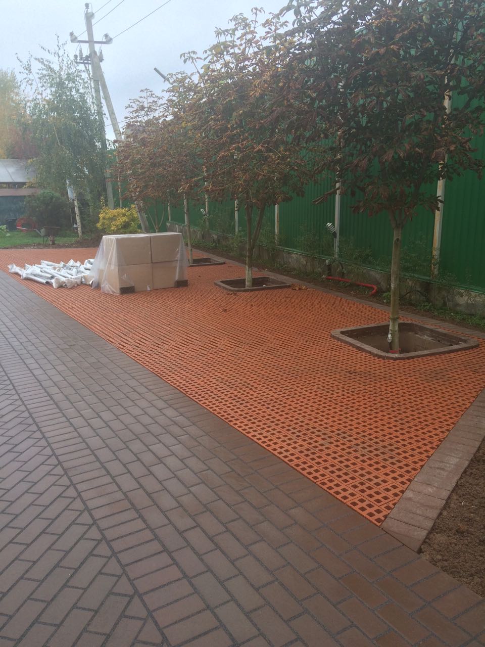 Укладка брусчатки