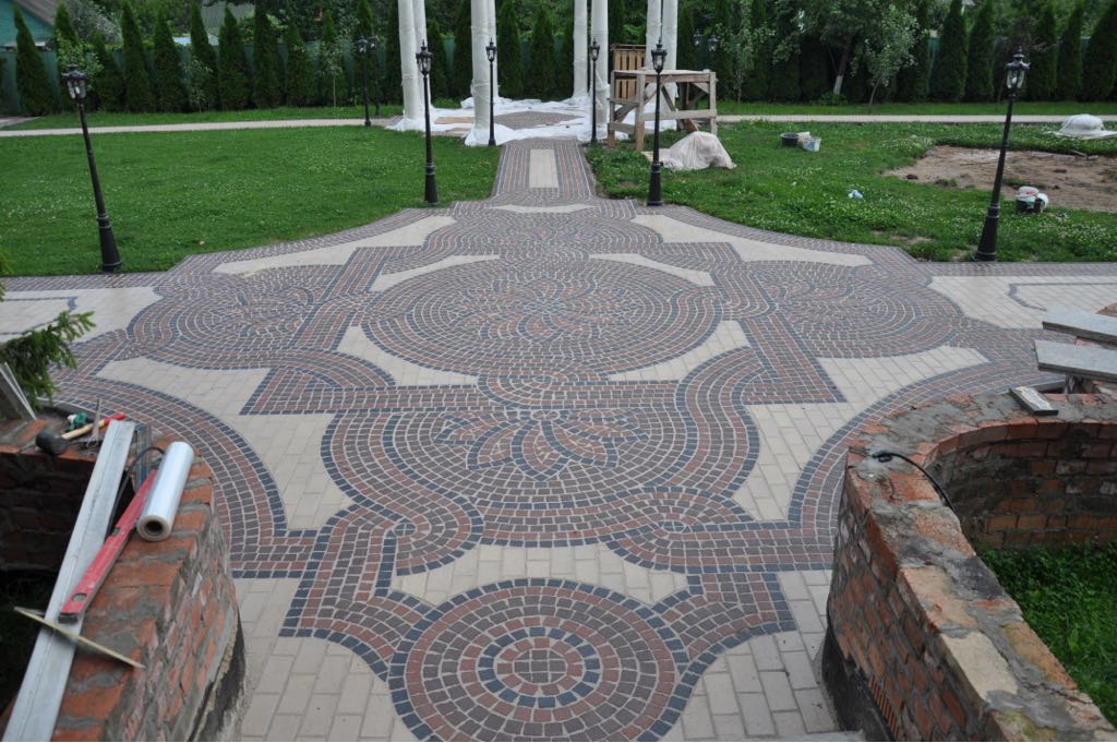 Укладка брусчатки