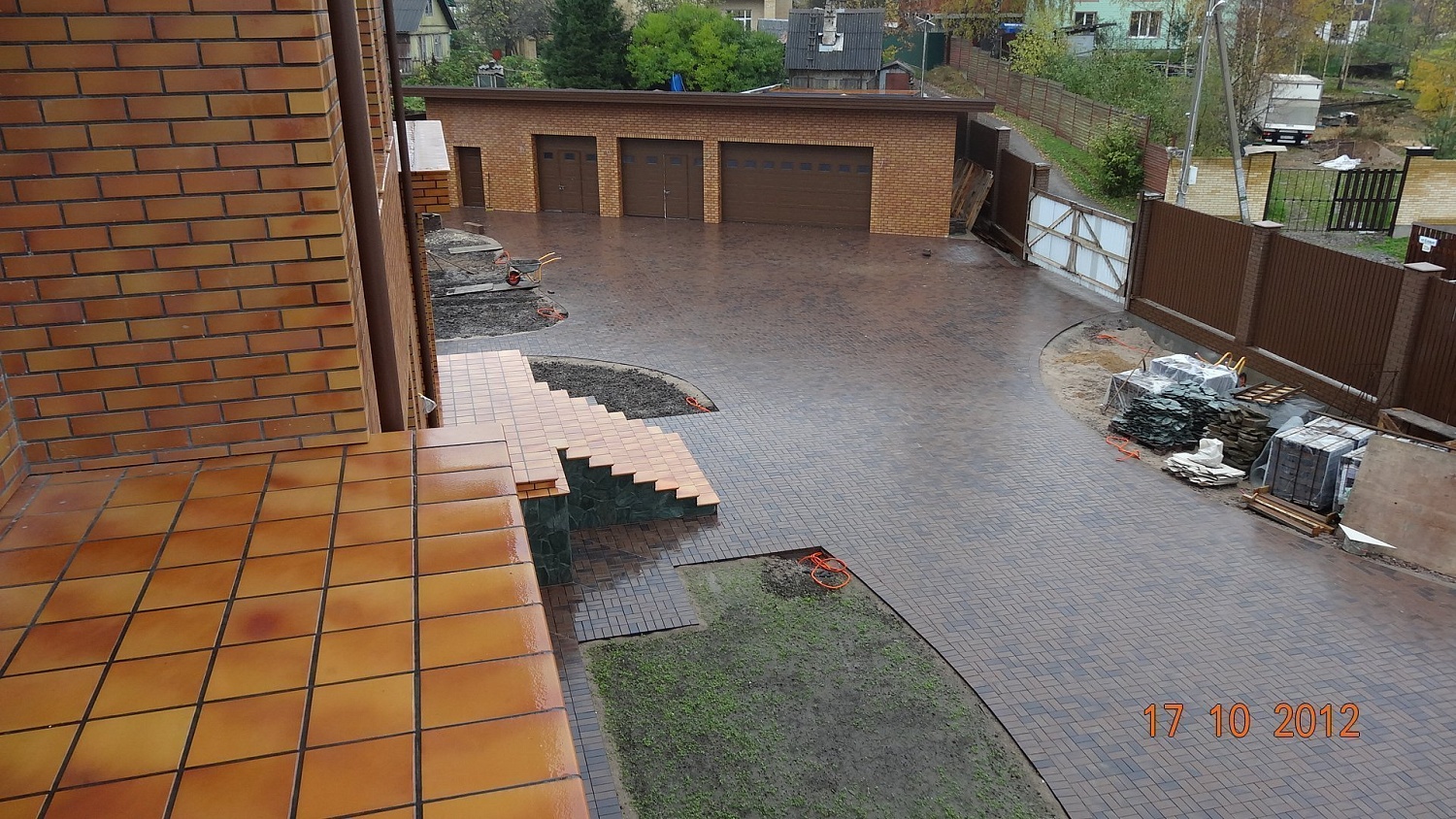 Монтаж клинкерных ступеней и плитки