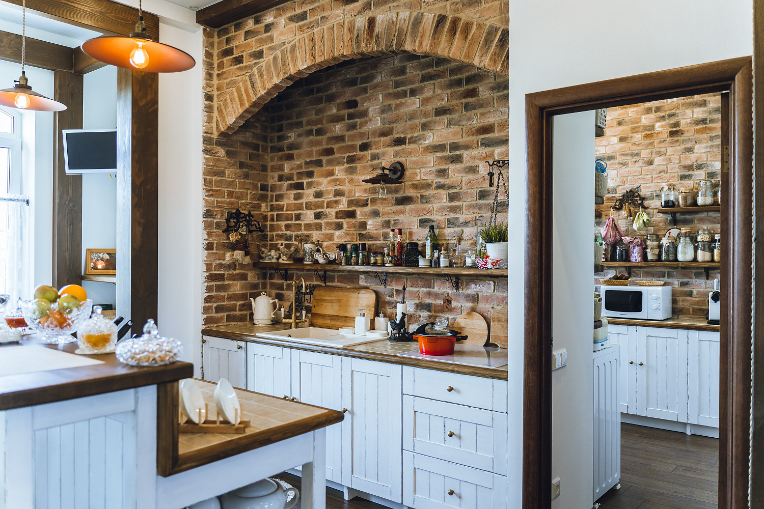 Укладка клинкера и камня в интерьере