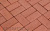 Клинкерная тротуарная брусчатка Lode Janka красная шероховатая, 200*100*52 мм