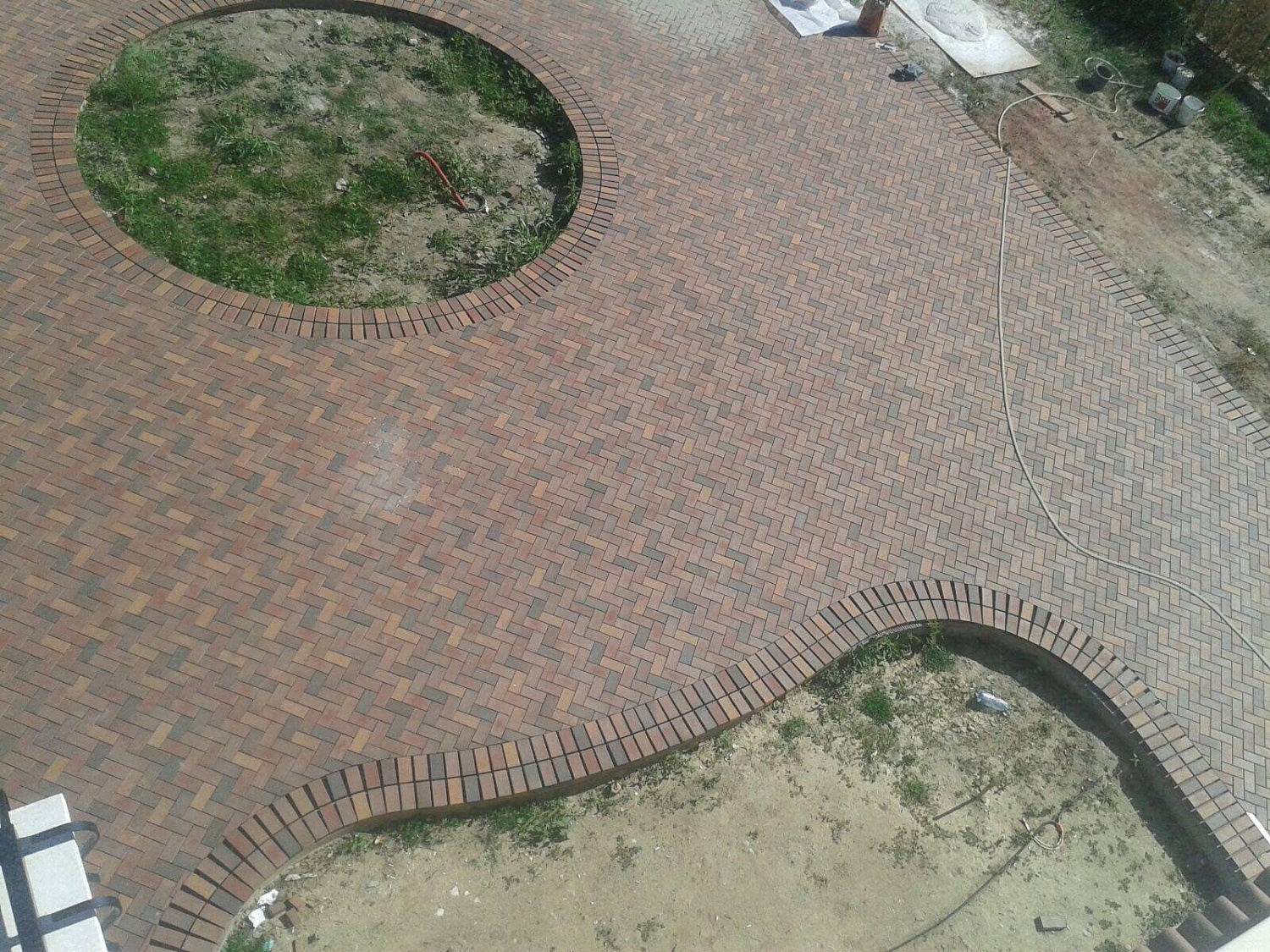 Укладка брусчатки