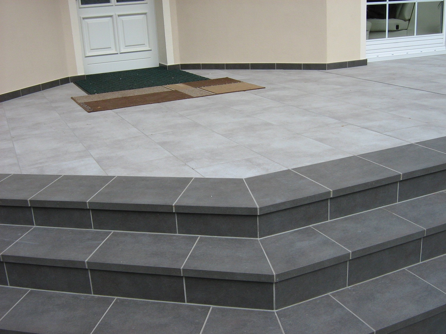 Монтаж клинкерных ступеней и плитки